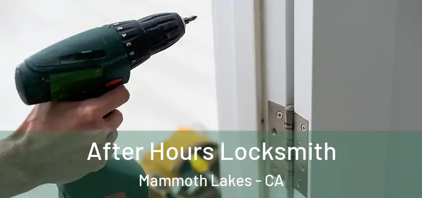  After Hours Locksmith Mammoth Lakes - CA