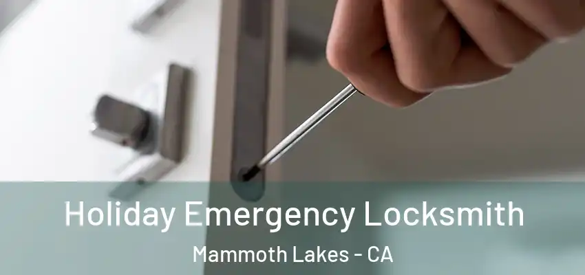  Holiday Emergency Locksmith Mammoth Lakes - CA