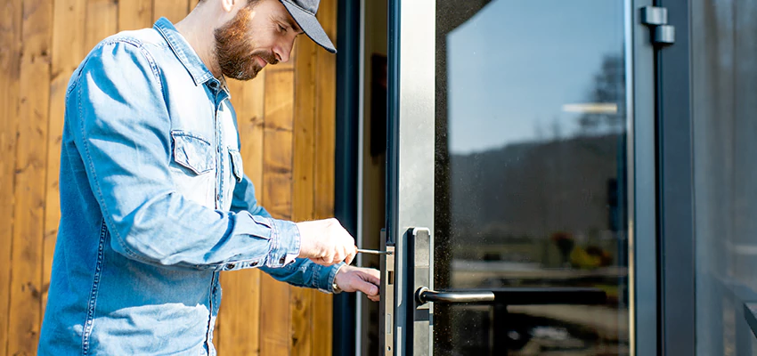 Frameless Glass Storefront Door Locks Replacement in Mammoth Lakes, CA