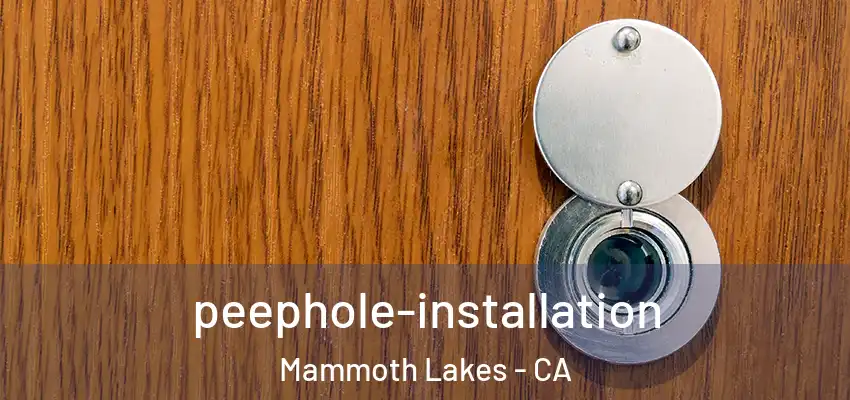  peephole-installation Mammoth Lakes - CA